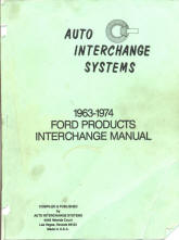 1963-74 Ford Products Interchange Manual